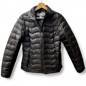Eddie Bauer Puffer Jacket Jet Black Size Small